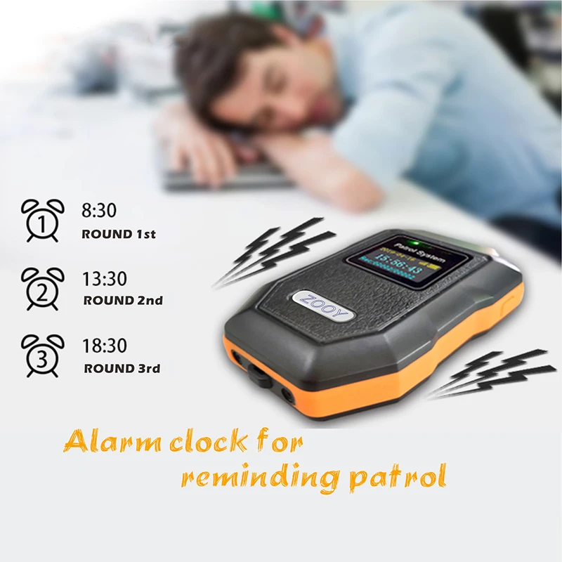 Sistema de recorrido de guardia de lector RFID GPRS de plástico ABS para edificio de seguridad Chisung Z-6700D