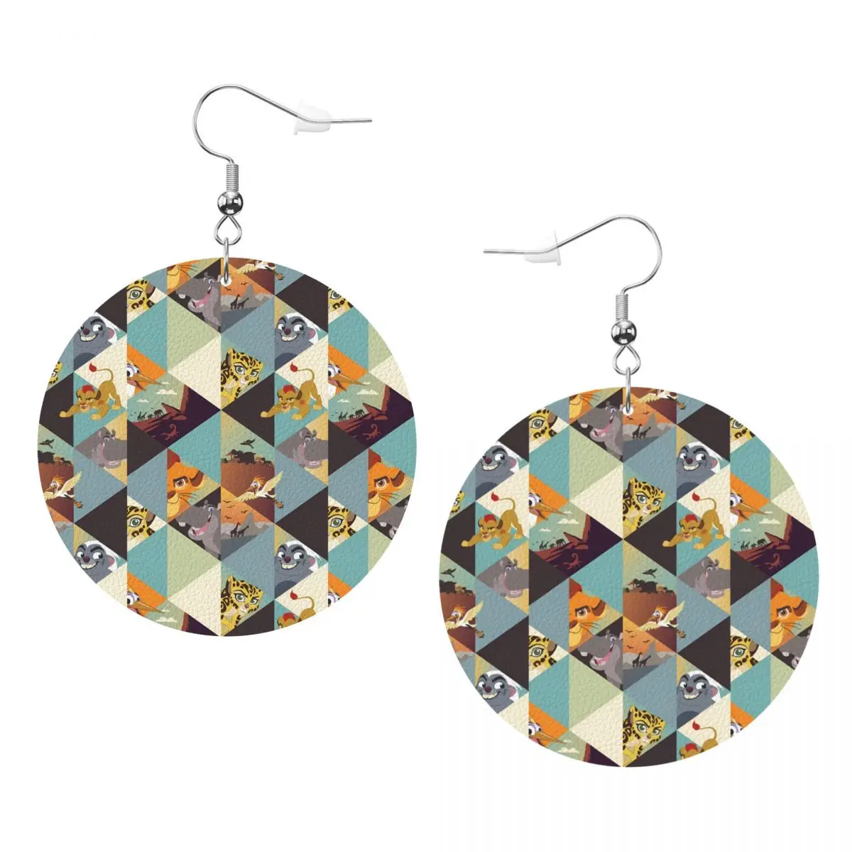 

Серьги-подвески из ПВХ-кожи «Король Лев» на заказ, украшения для женщин, аниме, подарок жене, маме