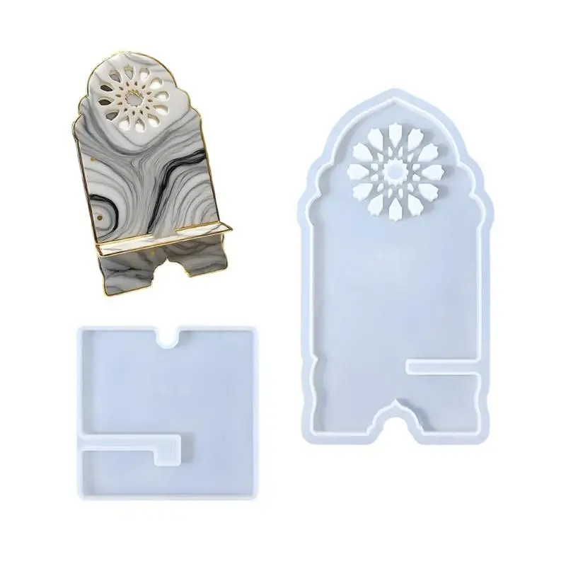 Reusable Middle Eastern Style Phone Holder Mold Portable Crafting Tool for Resin Art Creations