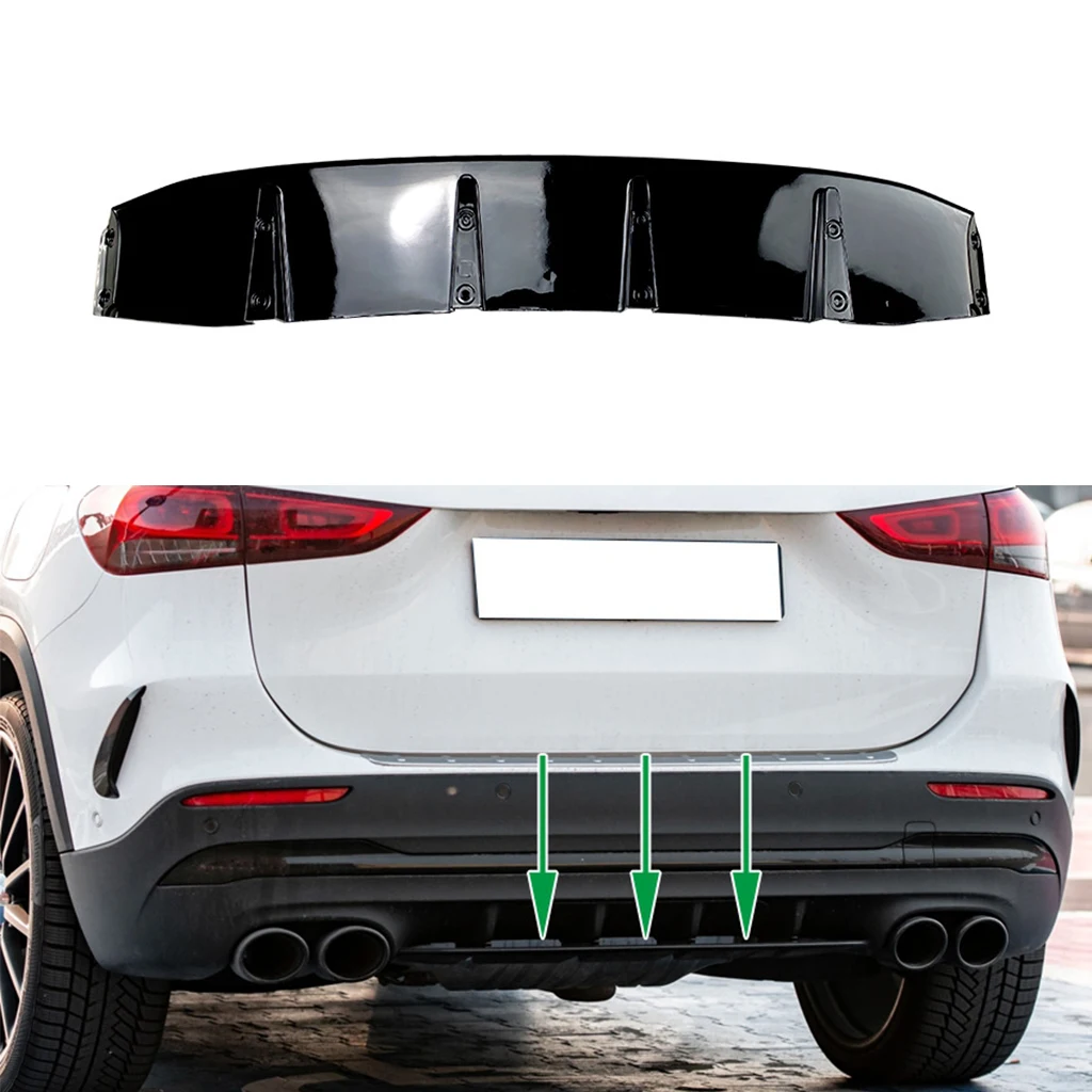 

Rear Bumper Diffuser Lip Spoiler Splitter Protector For Mercedes-Benz GLA-Class H247 GLA180 200 220 GLA35 GLA45 AMG Line 2020+