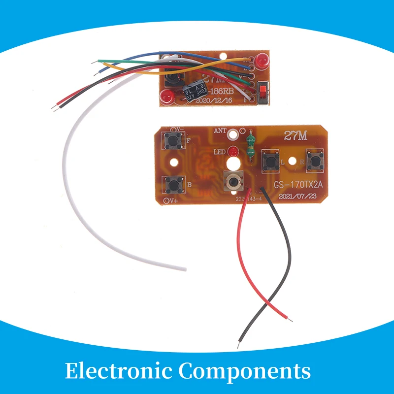 

Brand New 4CH RC Remote Control 27MHz Circuit PCB Transmitter + Receiver Board For RC Car Remote Control