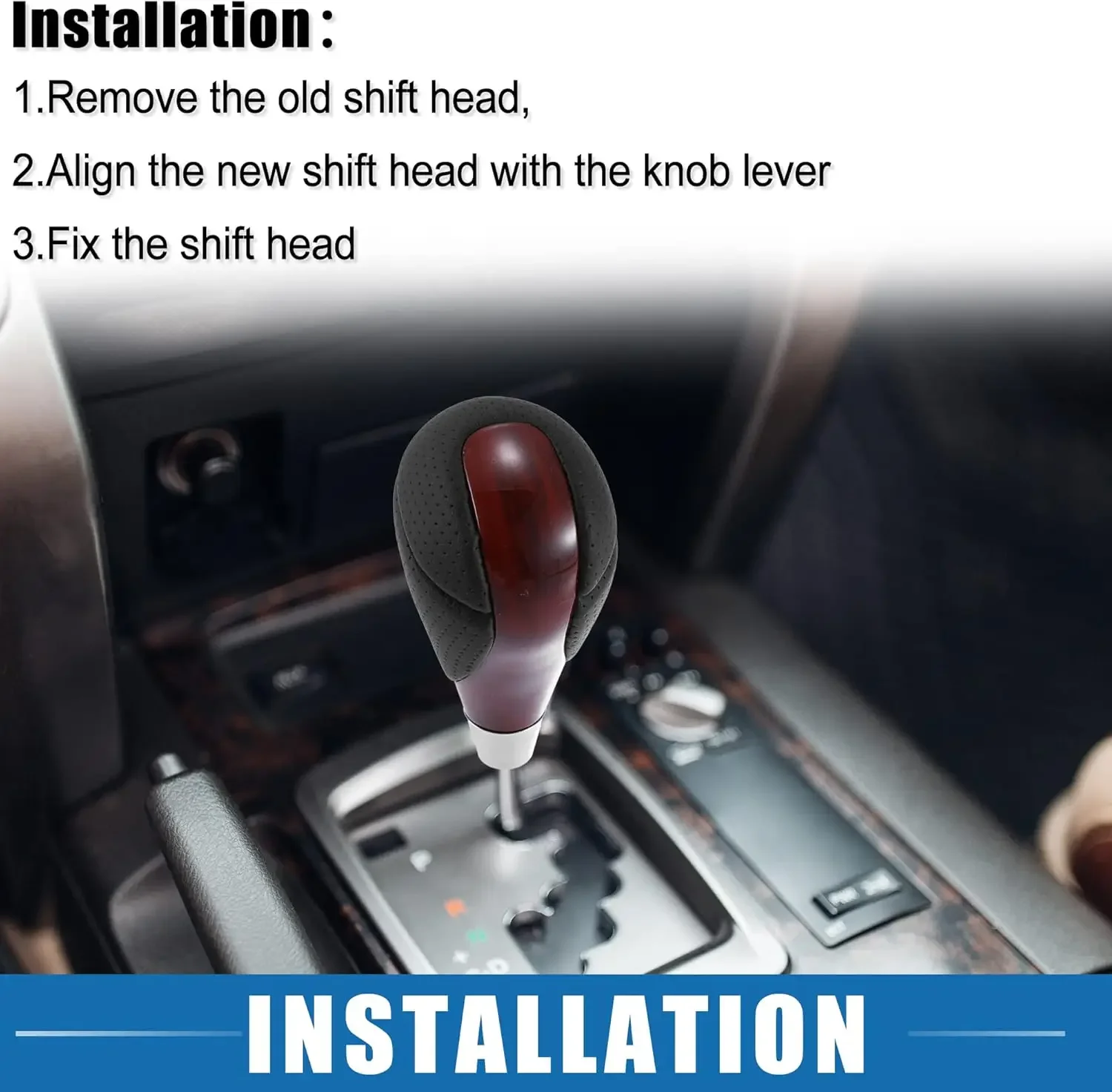 Premium Wood Grain Automatic Gear Shift Knob For Lexus ES300h ES350 GS300 GS350 GS430 GS450h GS460 IS250 IS350 LS460 Stick Shift