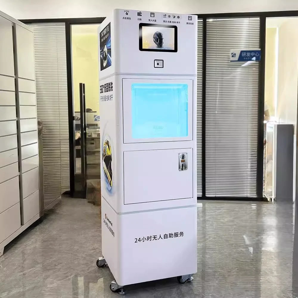 Self-service safety helmet cleaning and drying machine Intelligent helmet dry cleaning machine Automatic coin-operated scanning