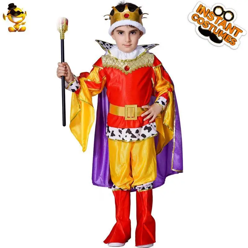 

King Costume for Boys Par Performance loween Par Clothes Stage Performance Cosplay Outfit Masquerade Ball