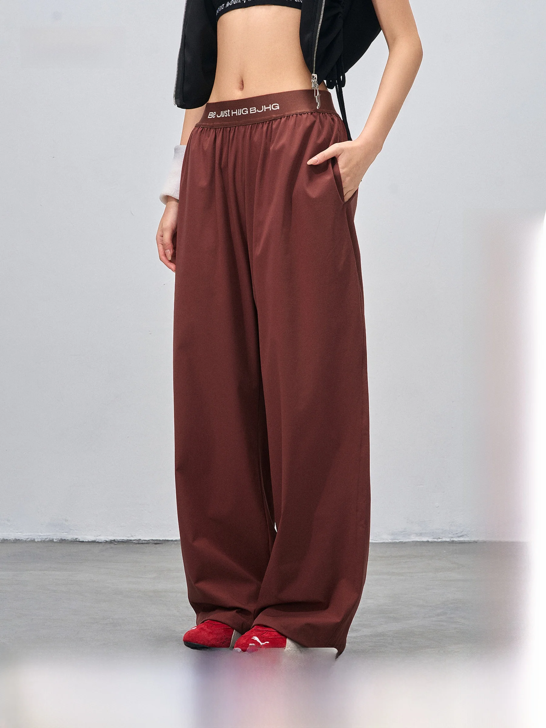 

Cleanfit Sporty Casual Loose Thin Summer Trousers for Men And Women Straight Leg Wide Leg Pants Comfortable Breathable
