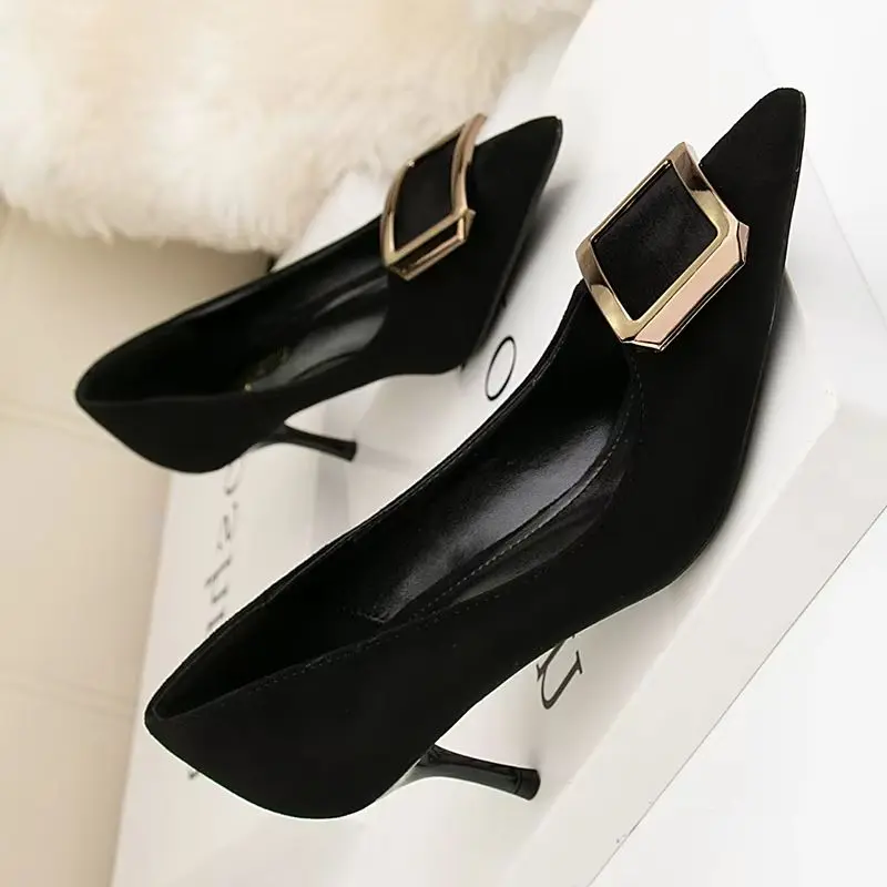 

Осенние женские классические туфли на высоком каблуке, модные туфли-лодочки 2026 года, женские туфли с острым носком для свадебного платья, женские туфли на тонком каблуке, Zapatos Mujer