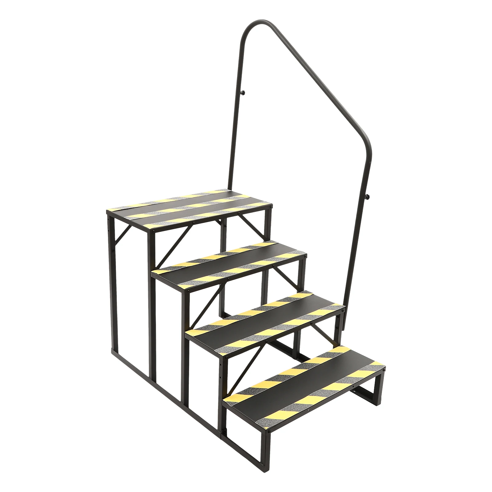 RV Stairs Handrails Ladder, 450 lbs Capacity, Easy Installation, Electrostatic Spraying for Long-Term Durability