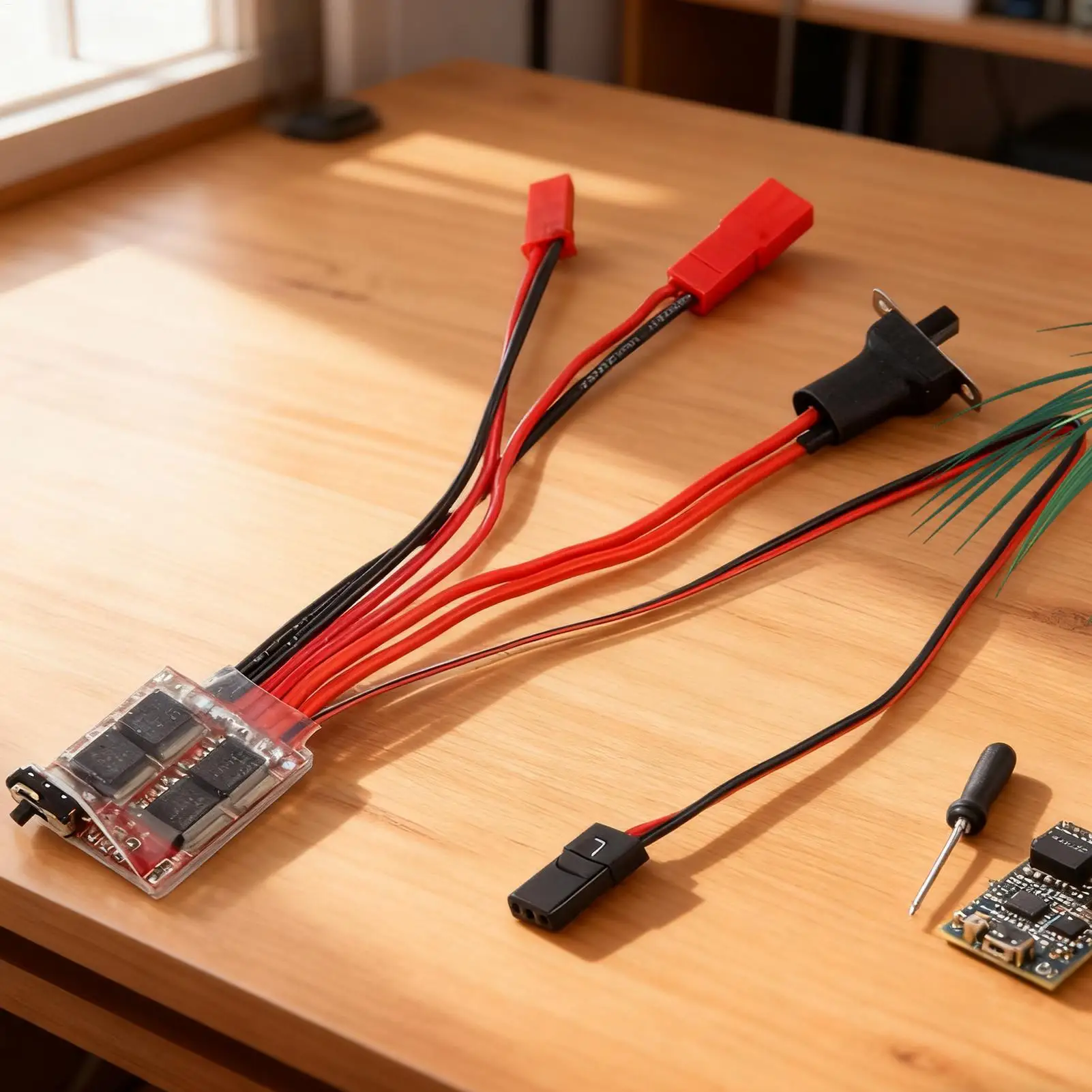 Brushed ESC Speed Controller Intelligent Heat Dissipation Protection High Efficiency RC Models Bidirectional Brushed ESC For