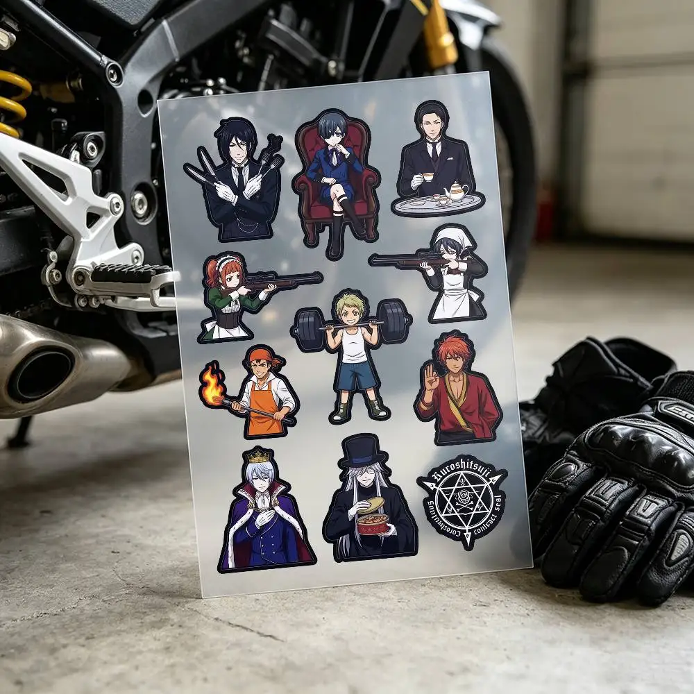 Black Butler Stickers Auto Body Bumper Windows Motorcycle Laptop Walls Vinyl Decal Car Tuning Accessories