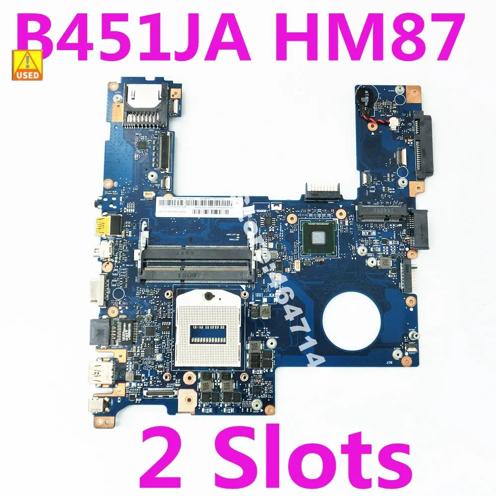 

B451JA Notebook Mainboard REV 2.0 For Asus B451J B451JA B451JAV Laptop Motherboard 2 Slots B451JA Mainboard Used