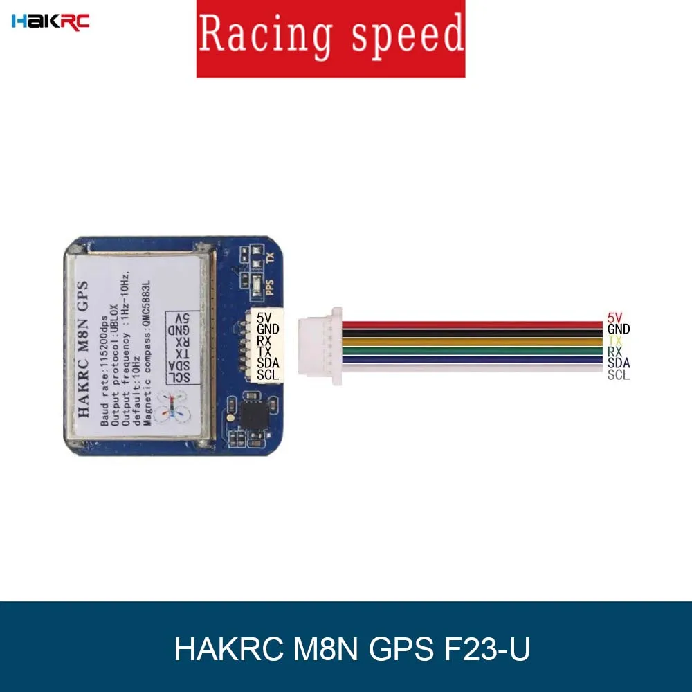 

HAKRC M8N GPS F23-U Beidou/GPS Small Size Fast Positioning Connection Stable With Compass for RC FPV Racing Drone