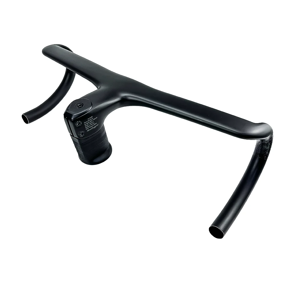 

BALUGOE Integrated T1000 Carbon Fiber Handle Bicycle Handle Internal Wiring Road 28.6mm Integrated Road Handle Bicycle Parts