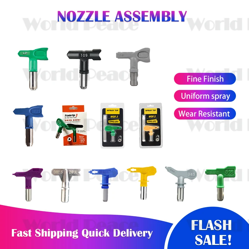 Airless Low Pressure Tips Nozzle Standard Nozzle 217 417 517 529 For Titan Wagner 9raco Airless FLP Tip Spray Gun Ruller Machine
