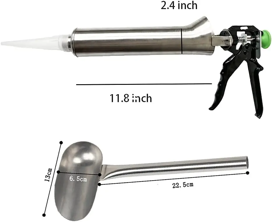 Herramienta de lechada, pistolas de calafateo de mano, pistola de lechada de cemento, mortero de lechada, pistola de lechada apuntadora,