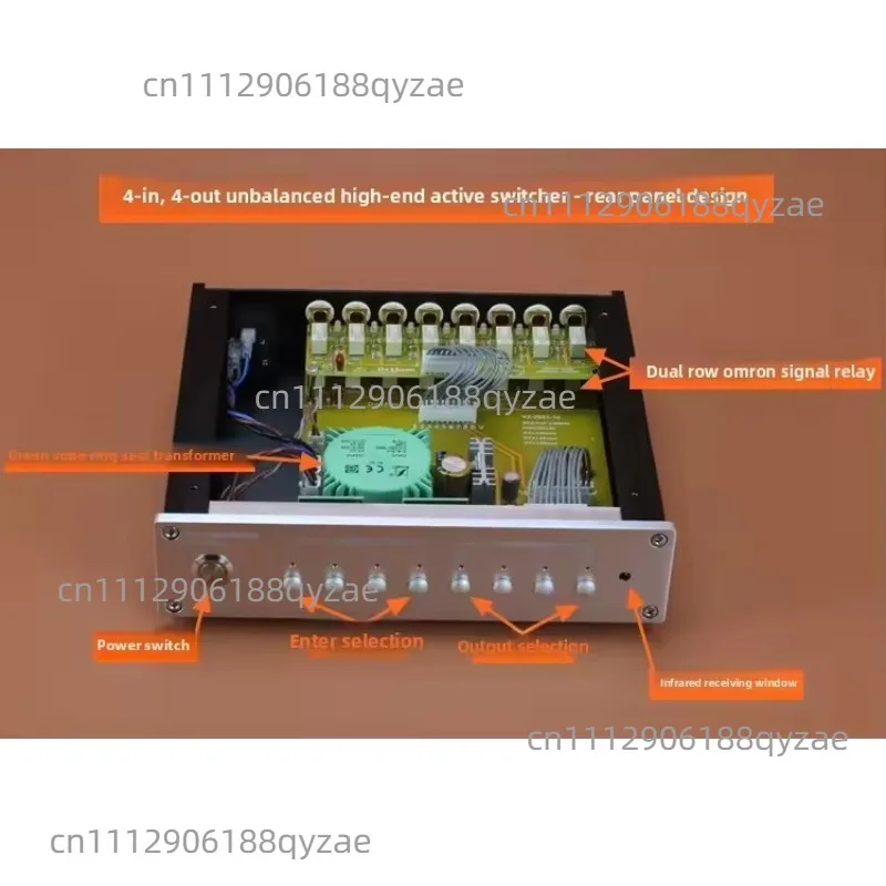 Two-channel Audio Signal Switcher, for RCA Lotus Seat Switcher Source Amplifier Switcher