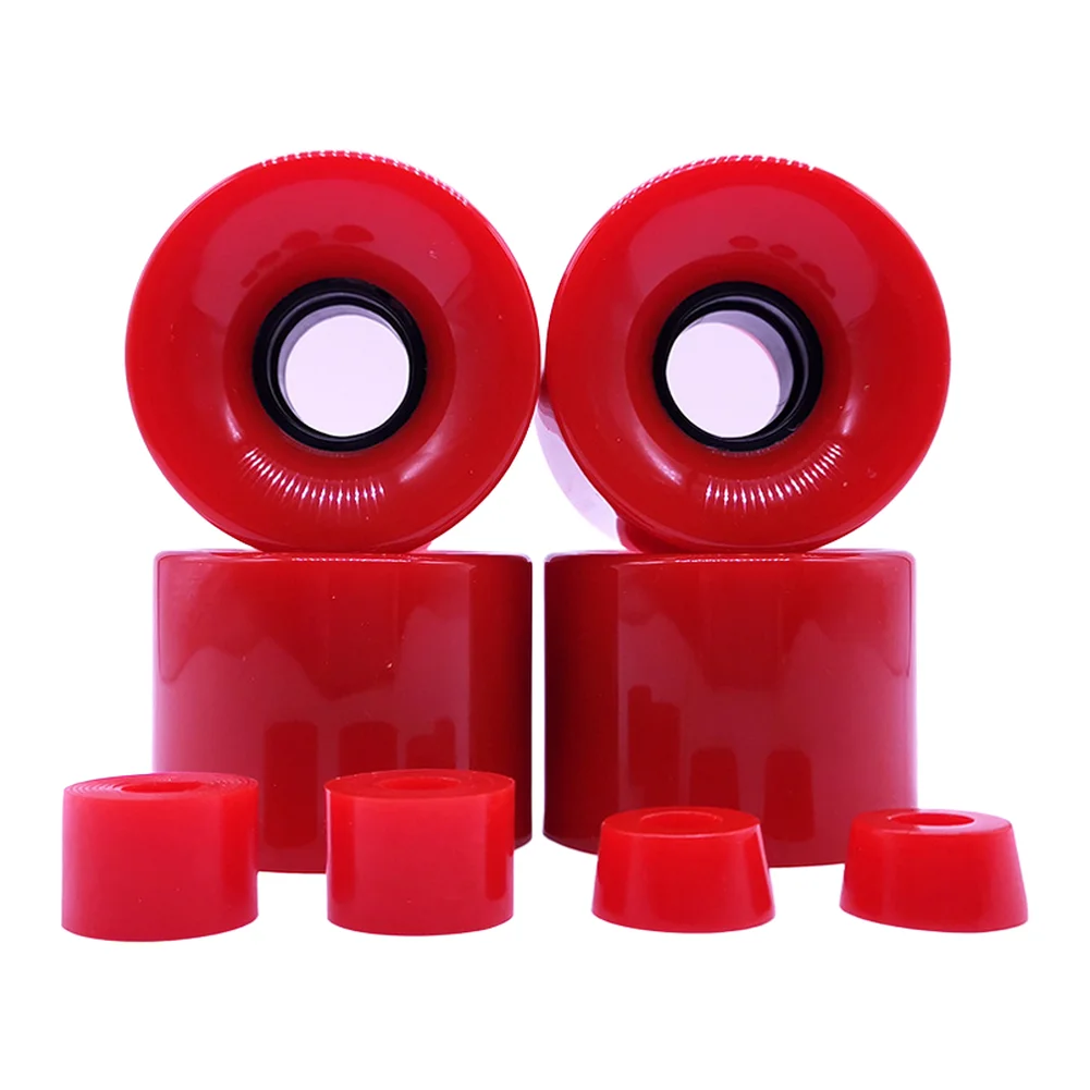 Longboard Wheels Set Skateboard Wheels For Street Cruising Blue Skateboard Wheels 60x45mm Dimension Smooth Rolling