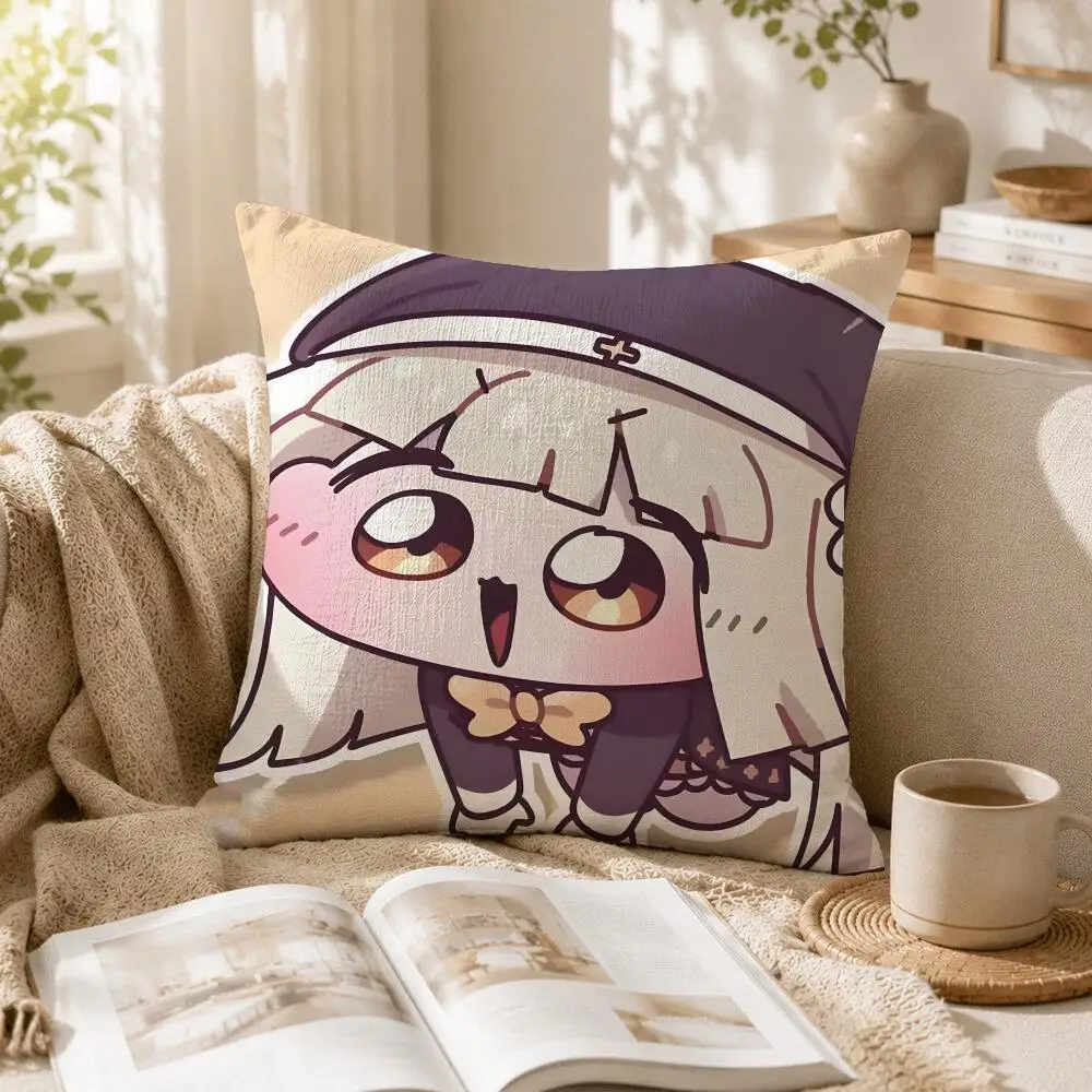 Video Game T-Trickcal Chibi Go Cushion Cover Linen Square Pillow Case Naturally Durable Hypoallergenic Gentle On Sensitive Skin
