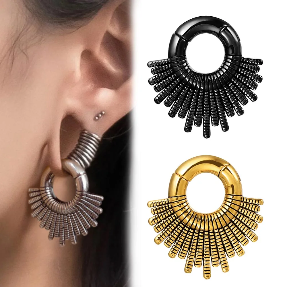 

Giga 2 шт., винтажный дизайн, расширитель ушей для ушей, 2 г (6 мм), вешалка из нержавеющей стали, манометры для пирсинга, серьги, украшения для тела