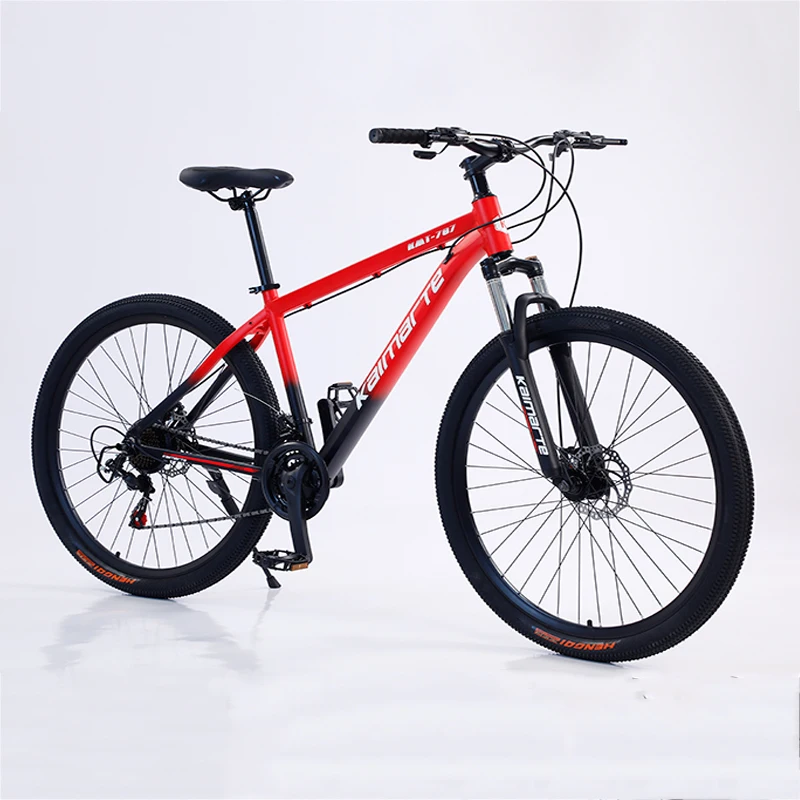 Aluminum Alloy mountain bike with double disc brake for adult, shock absorption, 21/24/27 variable speed bicycle, 27.5/29 inch