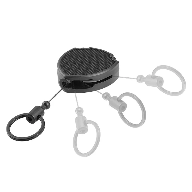 Retractable Multitool Carabiner Keychain ID Badge Carabiner Holder with  Clip Anti-Lost Keys Cards Holder