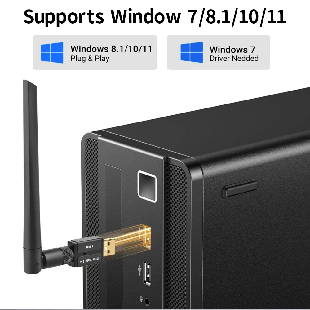 USB Bluetooth 5.4 Adapter Bluetooth Mini USB Dongle Wireless Mouse Keyboard Music Audio Receiver Transmitter for PC Speaker
