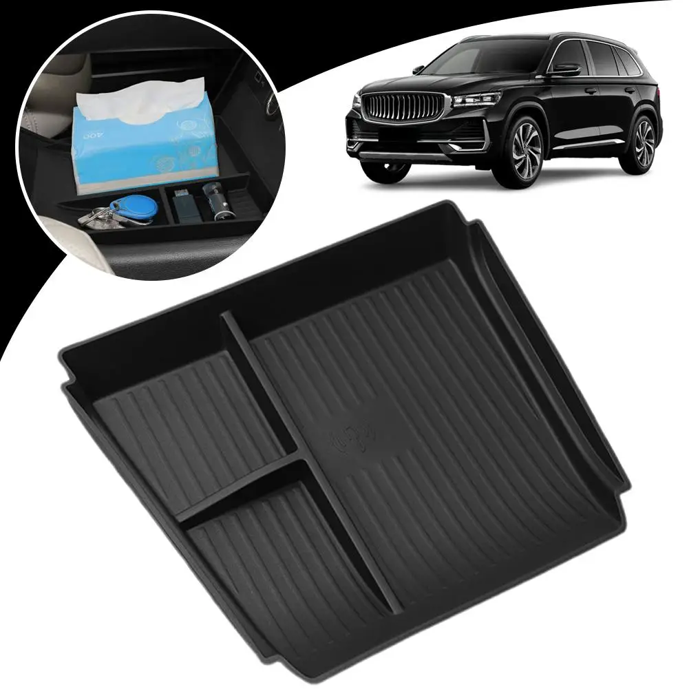 Caixa de armazenamento do carro para geely monjaro xingyue l 2025 acessórios interiores do carro console central inferior organizador caso carro gadge