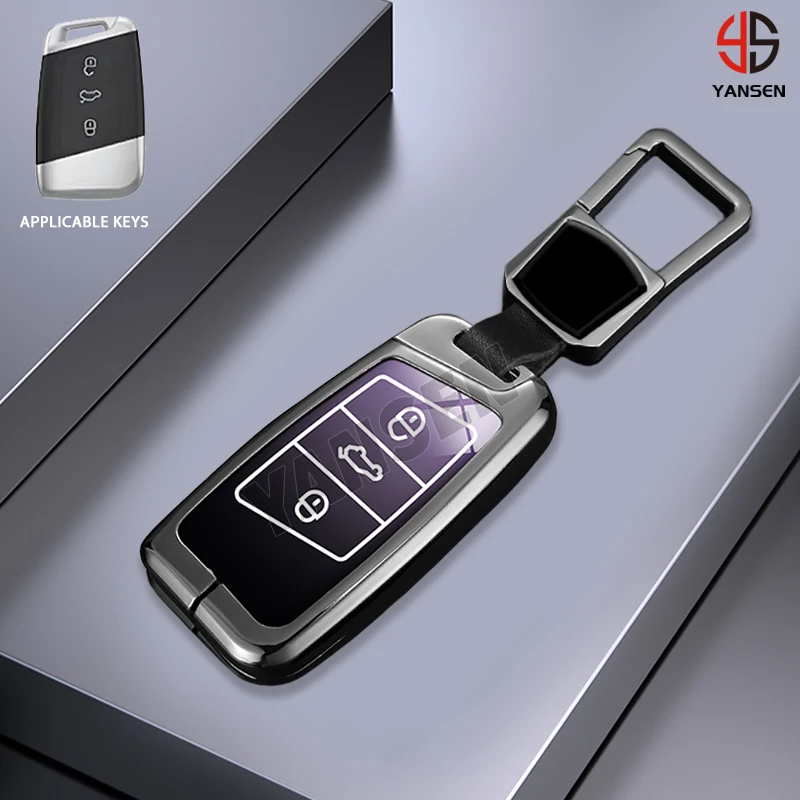 

Zinc Alloy Cool color Key Case Cover For Volkswagen VW Tiguan MK2 Magotan GTE Passat B8 CC Viloran Skoda Superb A7 2025 Parts