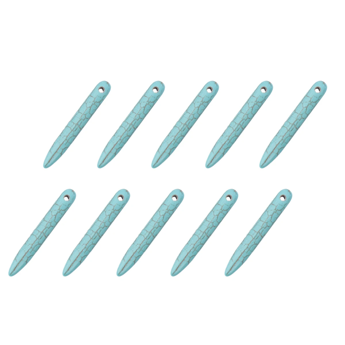

Hole Turquoise Steel Needle Colored Stone Beads Creative DIY Accessories Fashionable