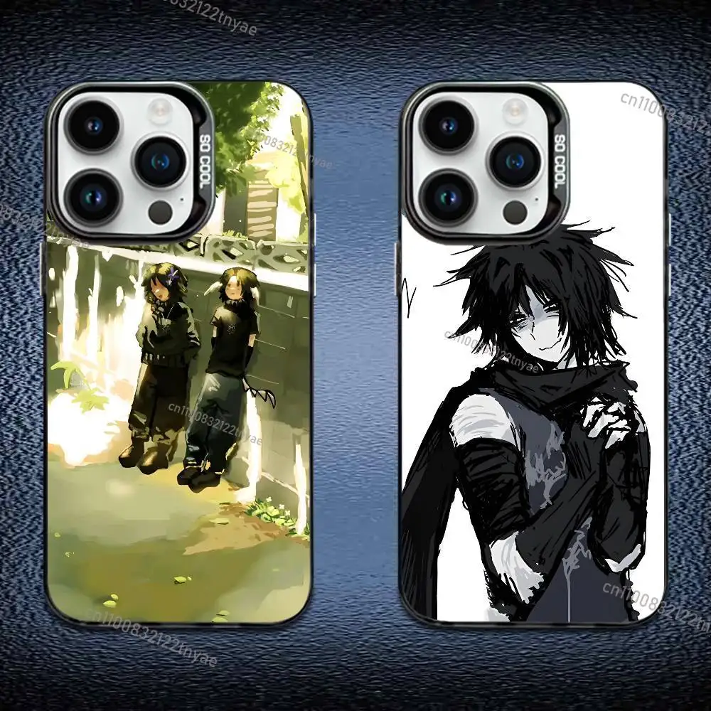 

Azure x Two Time Fanart Phone Case For iPhone 17,16,15,14,13,12,11 Pro Max Plus Colorful Gradient Soft TPU Black Cover