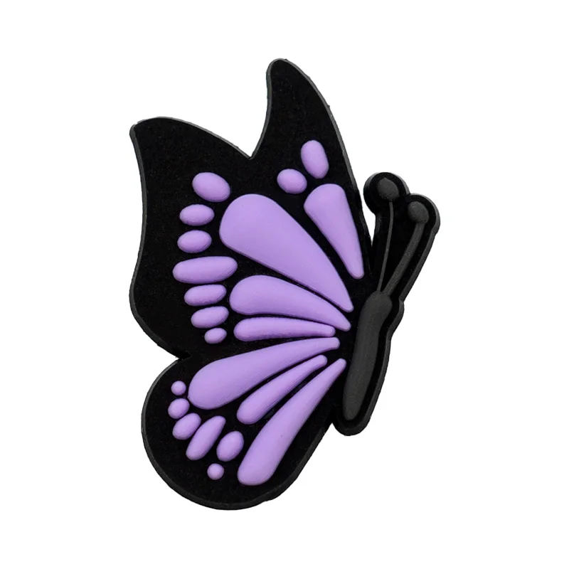 1 Stück PVC Lila Geist Schuh Charms Parfüm Diamant Schuh Dekorationen Pins für Frauen Männer Kinder Sandale Clog Schnallen Zubehör Geschenke – Detail 27