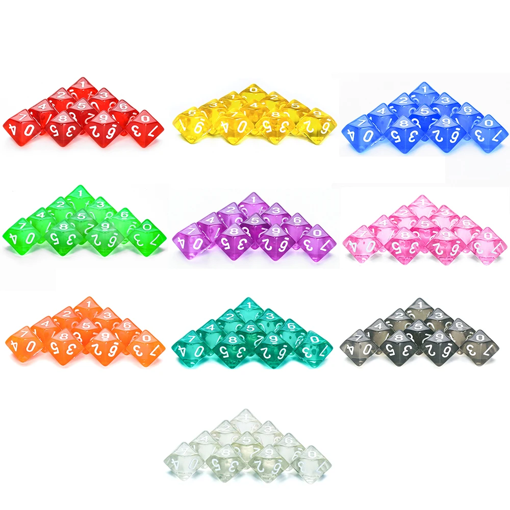 Board Game D10 Dice 10pcs Digi - Board Game Digital 评论和价格