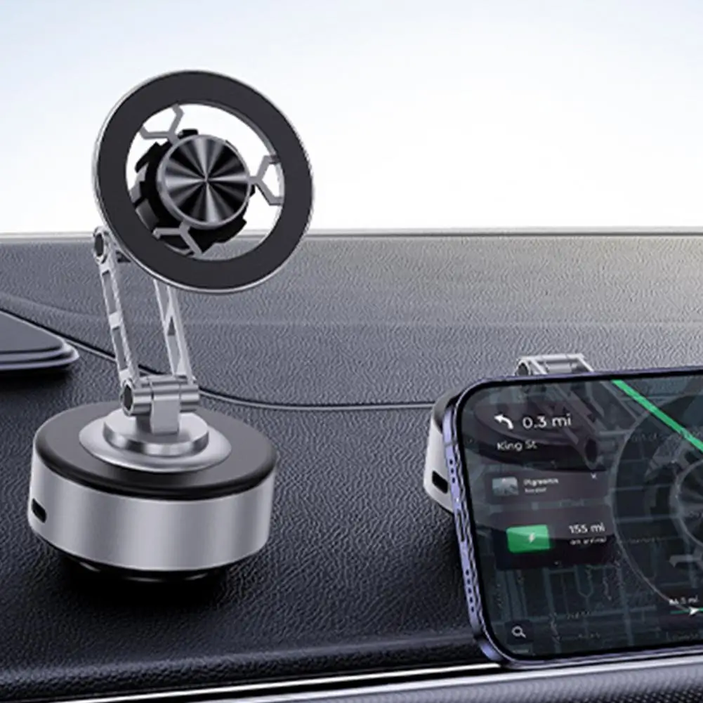 

Магнитный держатель телефона для зеркал, вращающийся на 360 градусов магнитный автомобильный держатель телефона с вакуумной присоской для громкой связи для спортзала