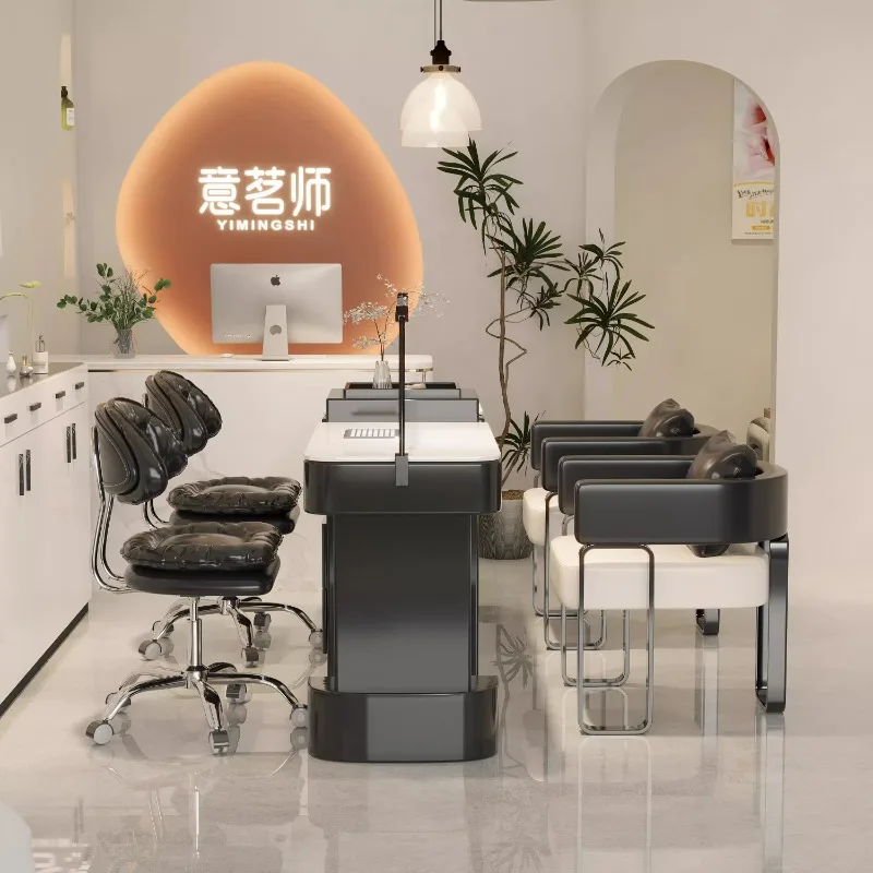 Conjunto de mesa e cadeira para nail art conjunto completo de combinação sofisticada