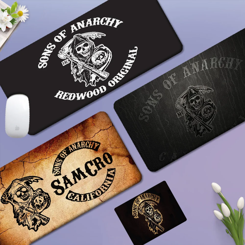 Son Of Anarchy 80x30cm XL Lockedge Verdicktes Mauspad Übergroße Gaming-Tastatur Notebook-Tischmatte für PC Computertisch