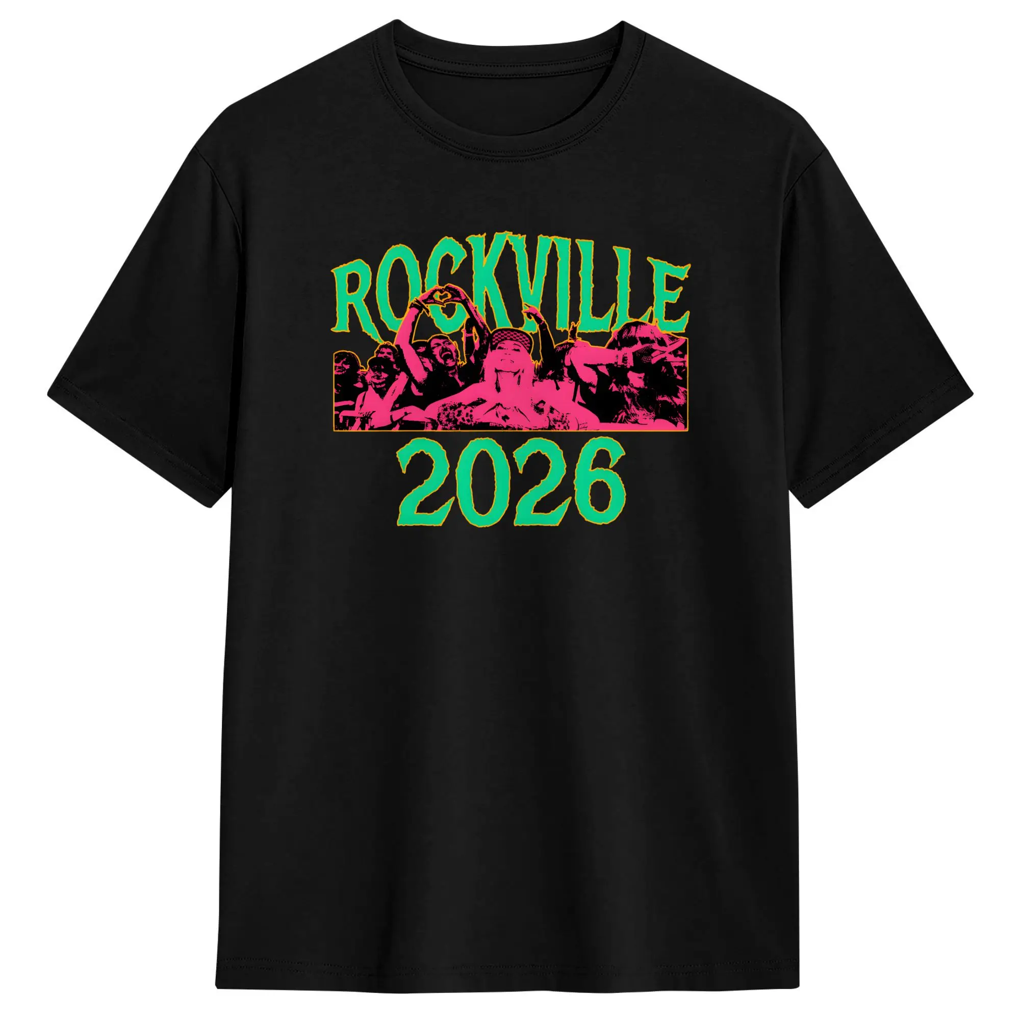 Camiseta Welcome to Rockville Music Party, camisetas de verano Daytona Beach Harajuku, ropa de algodón con cuello redondo para hombre, camisetas de manga corta