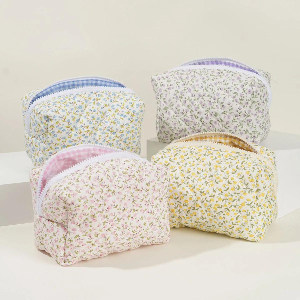 Quilted Floral Travel Toiletry Pouch product image