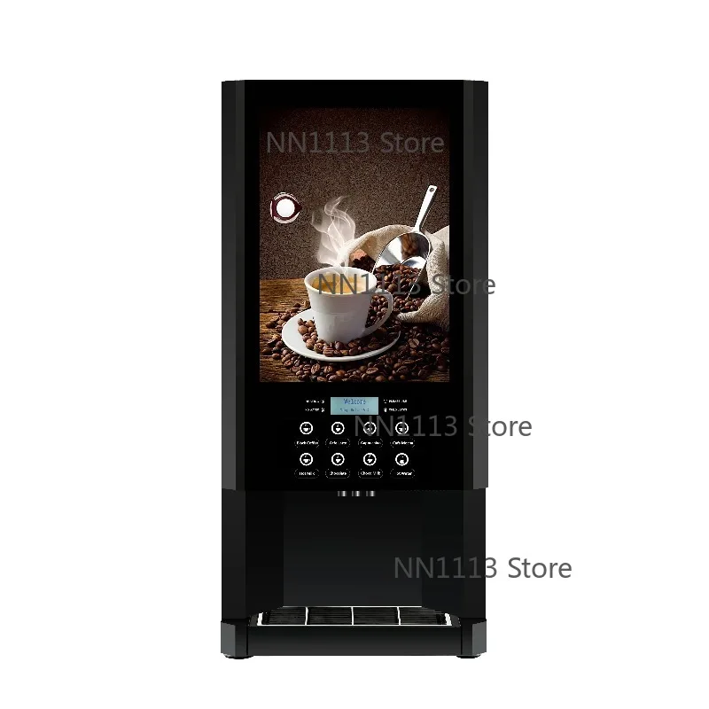E-308F Desktop Automatic Coffee Vending Machine, 7 Hot Drinks & Hot Water, Fully Automatic for Office and Business