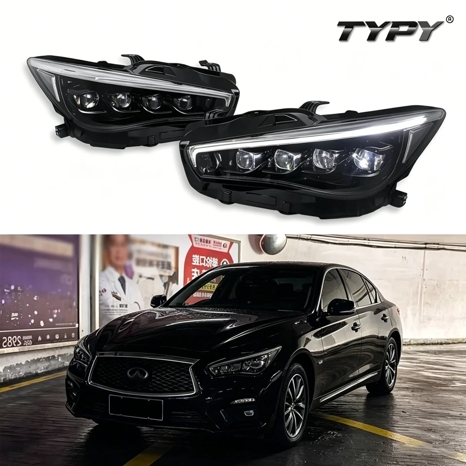 

Plug and Play Car For Lnfiniti Q50L 2015-2024 Headlight Upgrade Modified To New DRL Dynamic Turn Signal LED Headlight