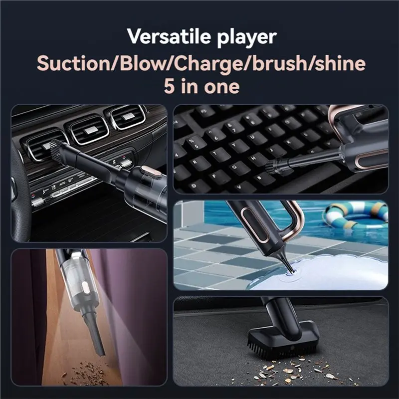 ABTC-2-In-1 Wireless Car Vacuum Cleaner Handheld Air Blower Wireless Powerful Suction For Vehicle Interior Detailing