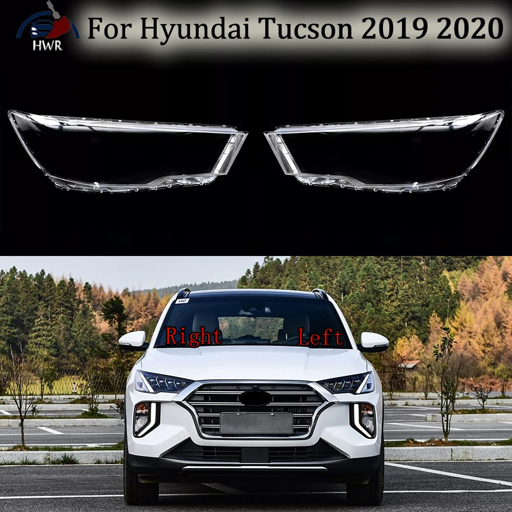 Headlight Cover Headlamp Shell Transparent Lampshade Case Plexiglass Replace Original Lens For Hyundai Tucson 2019 2020