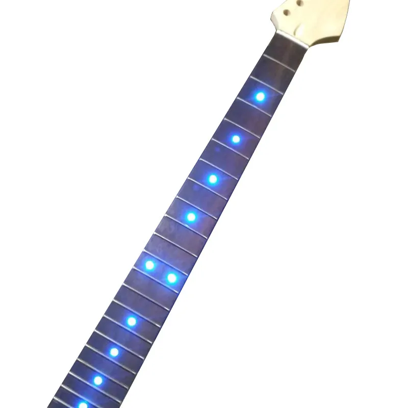 22フレットインレイ,LED,ローズウッド指板,メイプル,エレキギター,楽器
