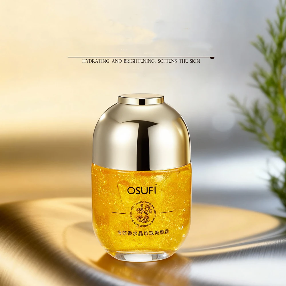 

OSUFI морской фенхель с кристаллами и жемчугом, косметический крем, увлажняющий крем для лица, корейская косметика, омолаживающий крем для ухода за кожей лица