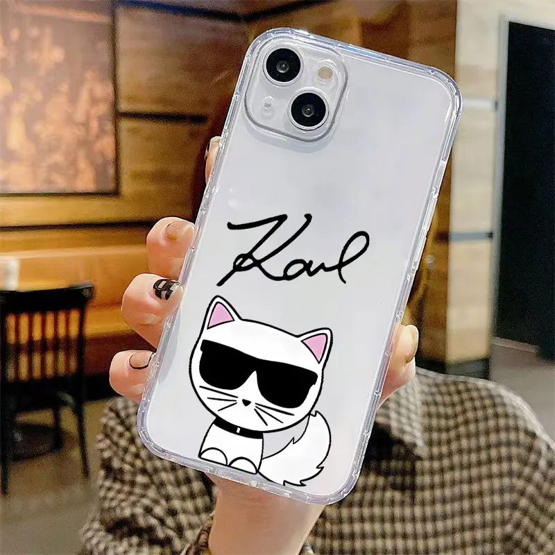 حافظة ناعمة شفافة بتصميم كرتوني لهاتف آيفون XR 13 12 11 Pro Max XS 16e 7 8 SE 15 14 16 Plus 17 Air