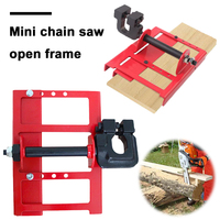 Chainsaw Mill Vertical Lumber Cutting Guide Stainless Steel Portable Timber Chainsaw Attachment Mini Chainsaw Wood Cutting Tool