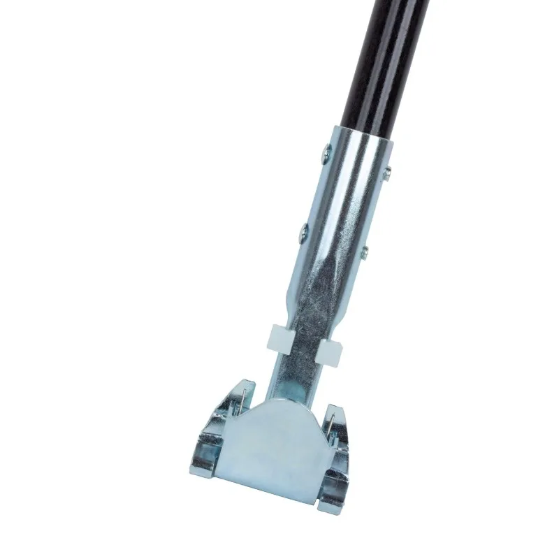 Jaw Clamp Dust Mop Handle, Floor Dust Mop Frame Handle, Gripper Holder with Clip-On Connector for Floor Cleaning