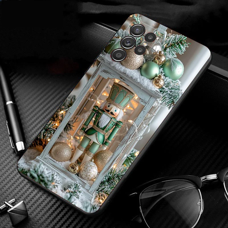 

Phone Case For Samsung Galaxy S25 S24 S23 S22 S21 Ultra S24 S23 S22 S21 S25 Plus S24 S20 FE Santa Christmas Tree