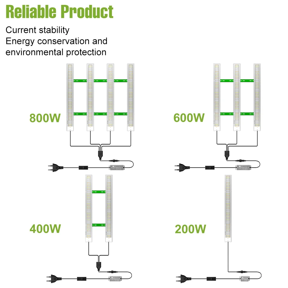 

Светодиодная лампа для растений 800 Вт, полный спектр, ИК/УФ, квантовая панель для теплиц, гроутентов, выращивания томатов и зеленых овощей, дополнительное освещение