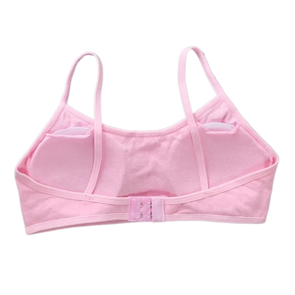 حمالات صدر قطنية للمراهقات، سترات مبطنة مرنة غير رسمية، ملابس داخلية، حمالات صدر للتدريب الرياضي #1