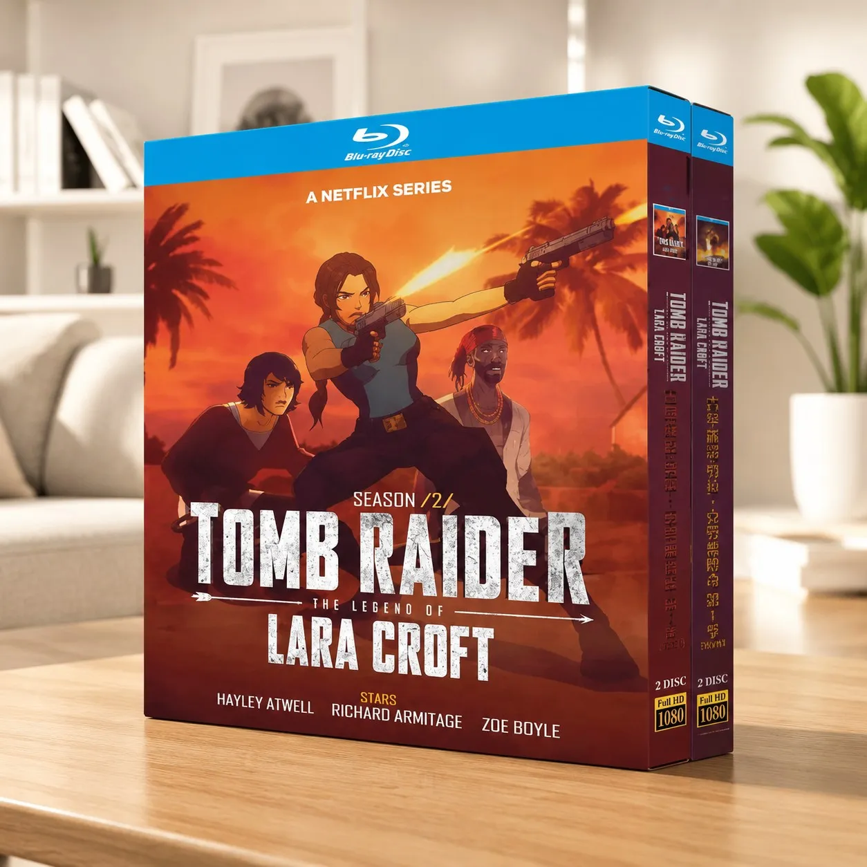 Hot Tomb Raider: The Legend of Lara Croft Season 1-2 (2025) 4-Disc Boxed Blu-ray disc