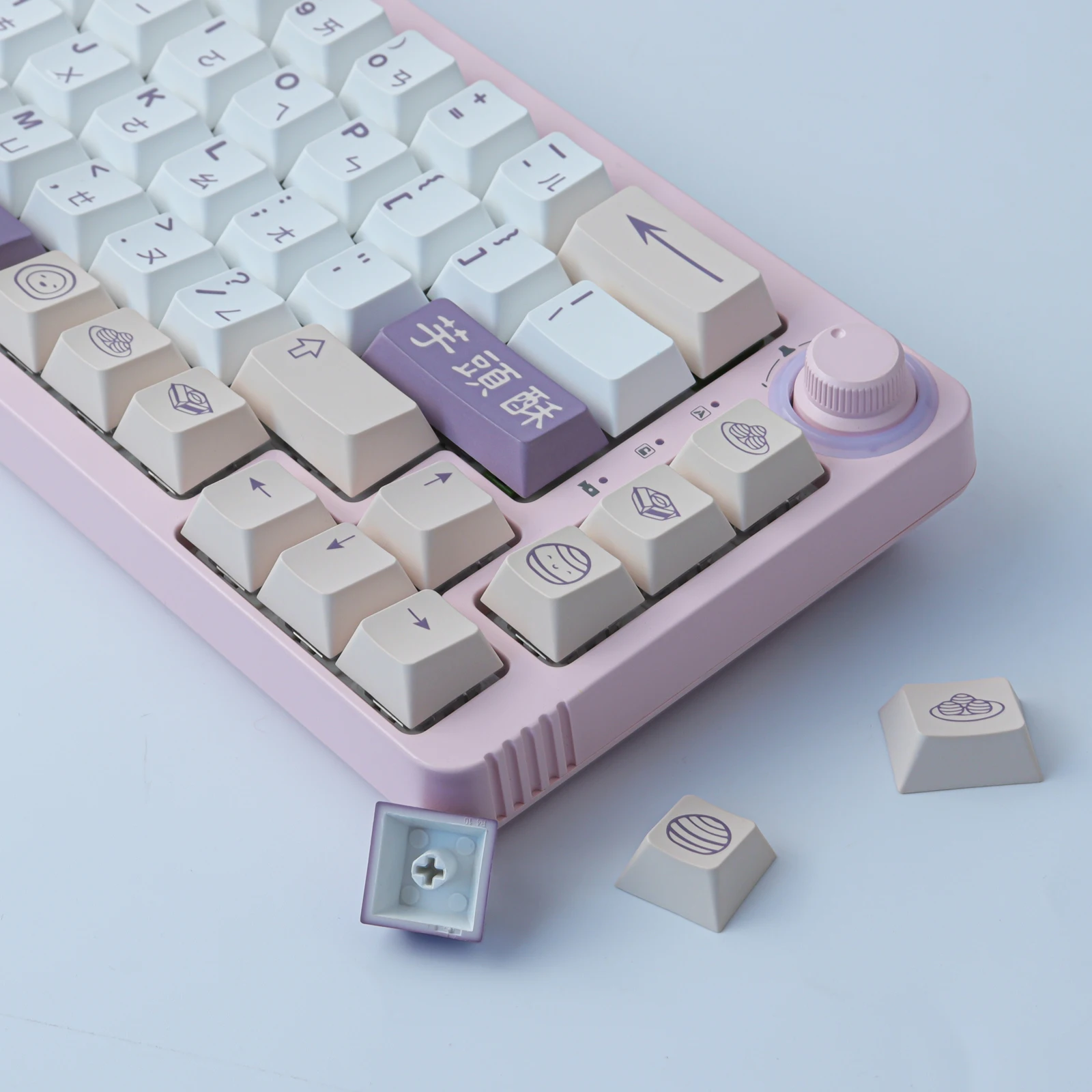 GMK Taro Crisp Keycap 142 Keys PBT Keycaps Cherry Profile DYE-SUB Customized Keycaps For Mechanical Keyboard